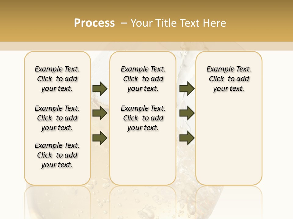 White Wine Splash Wineglass PowerPoint Template