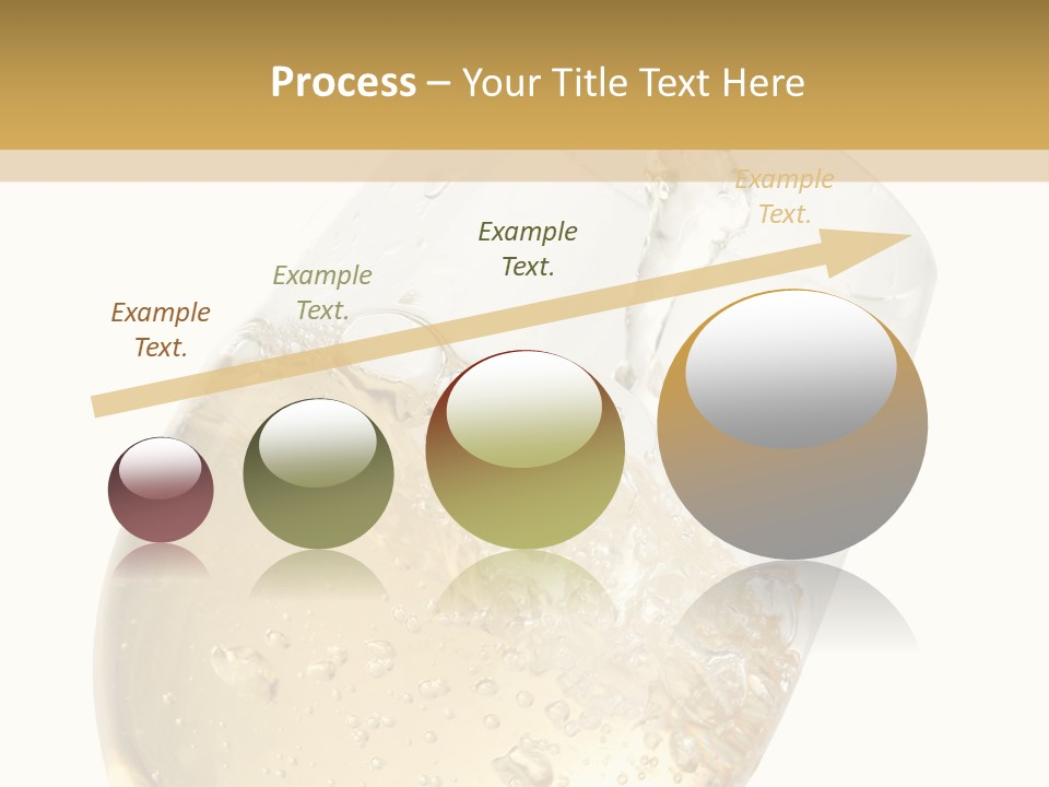 White Wine Splash Wineglass PowerPoint Template