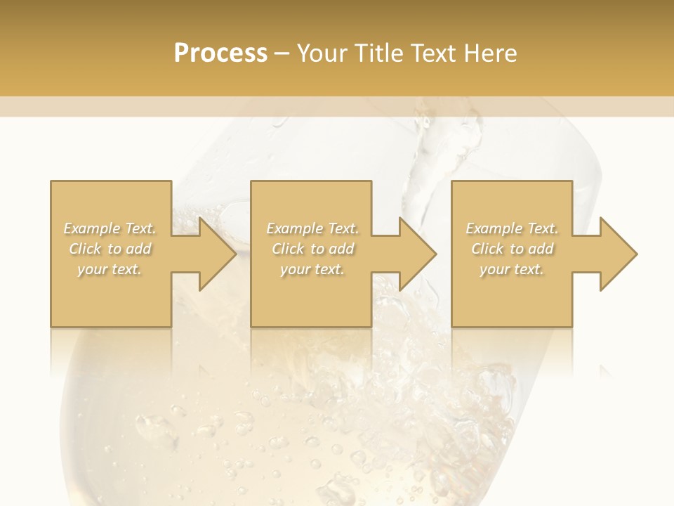 White Wine Splash Wineglass PowerPoint Template