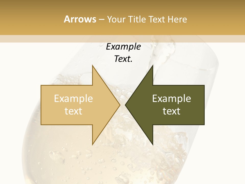 White Wine Splash Wineglass PowerPoint Template