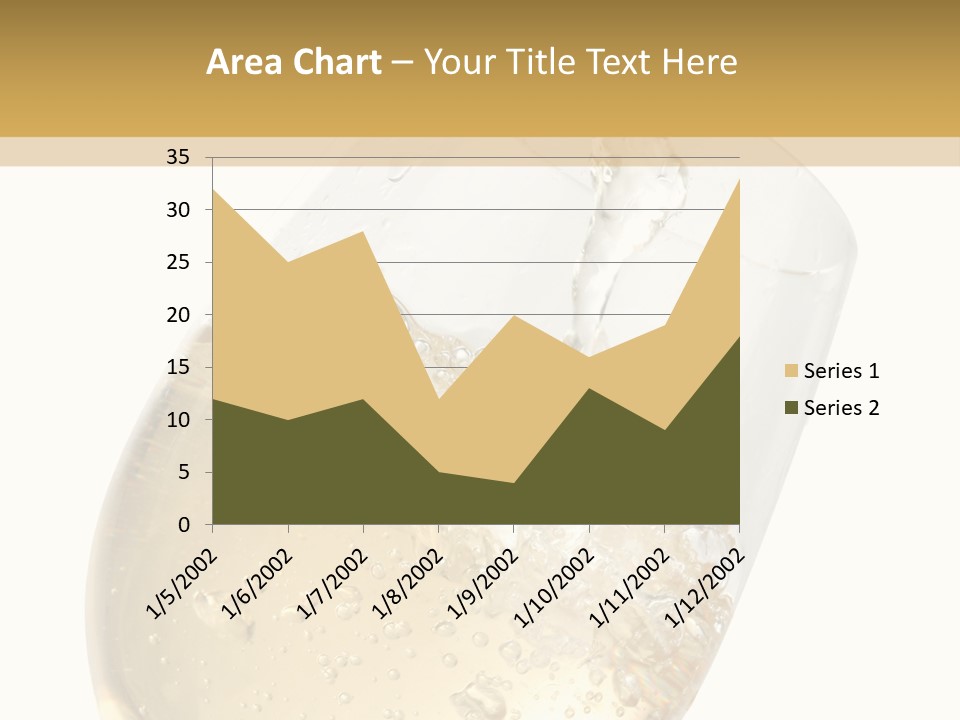 White Wine Splash Wineglass PowerPoint Template