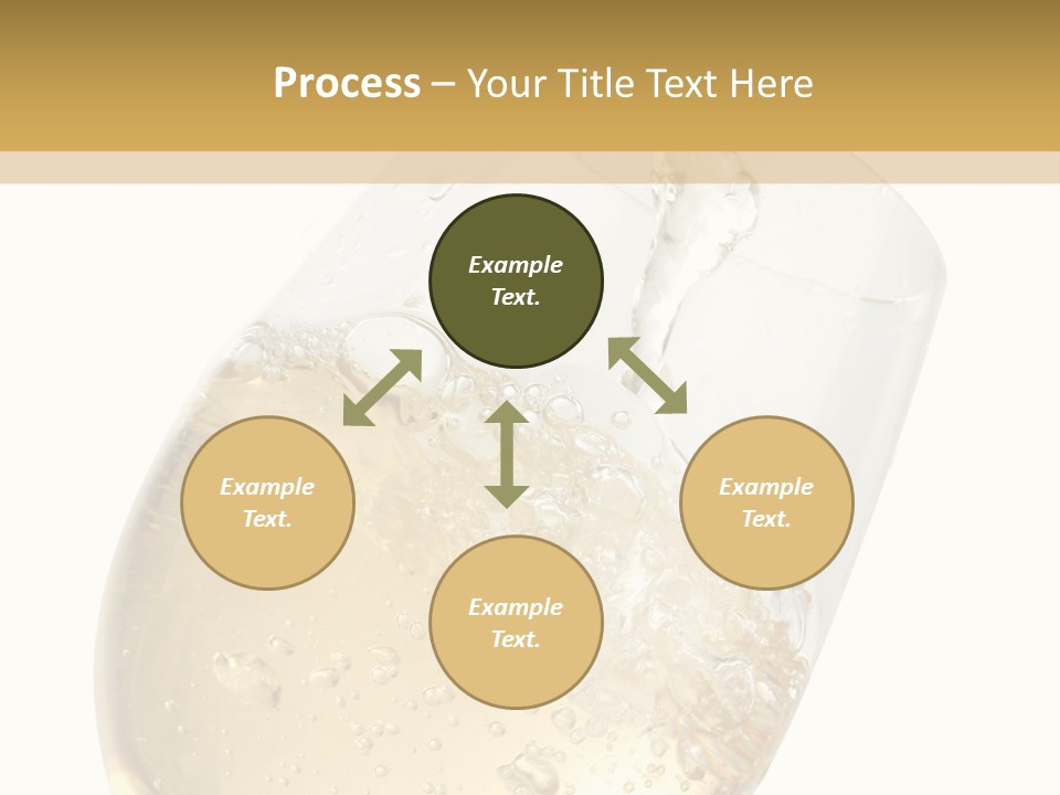 White Wine Splash Wineglass PowerPoint Template