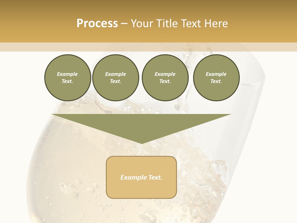 White Wine Splash Wineglass PowerPoint Template