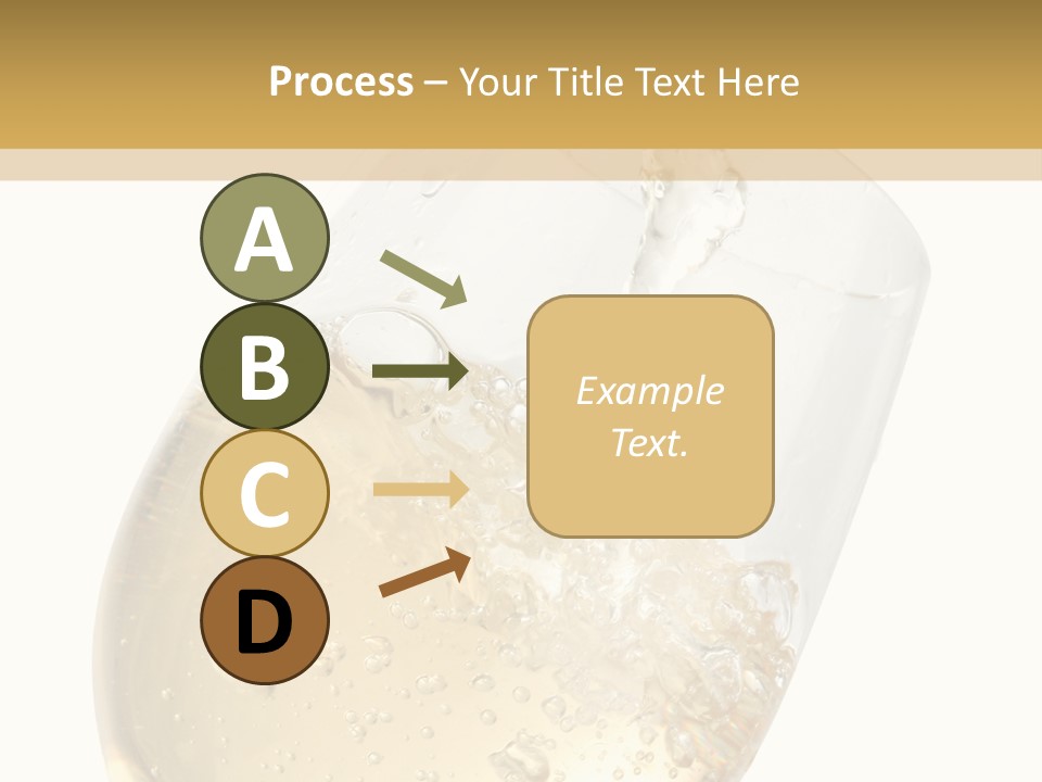 White Wine Splash Wineglass PowerPoint Template