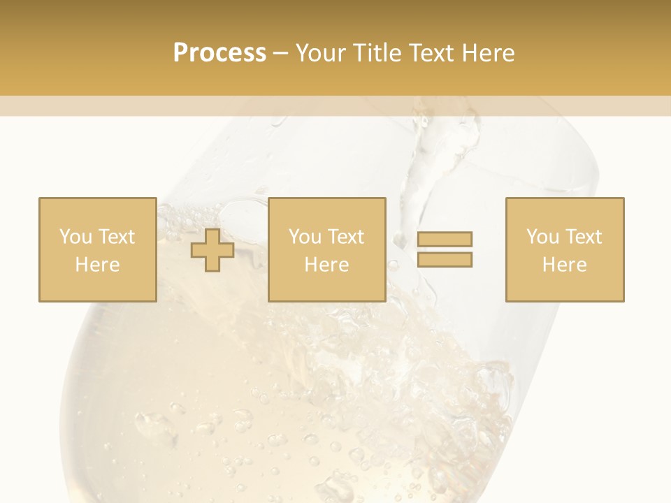 White Wine Splash Wineglass PowerPoint Template