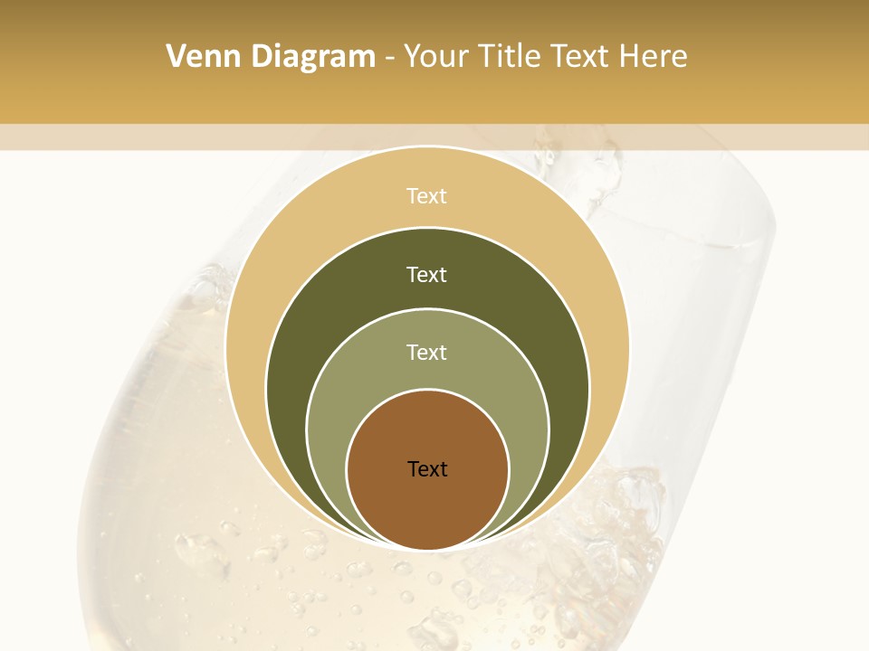 White Wine Splash Wineglass PowerPoint Template