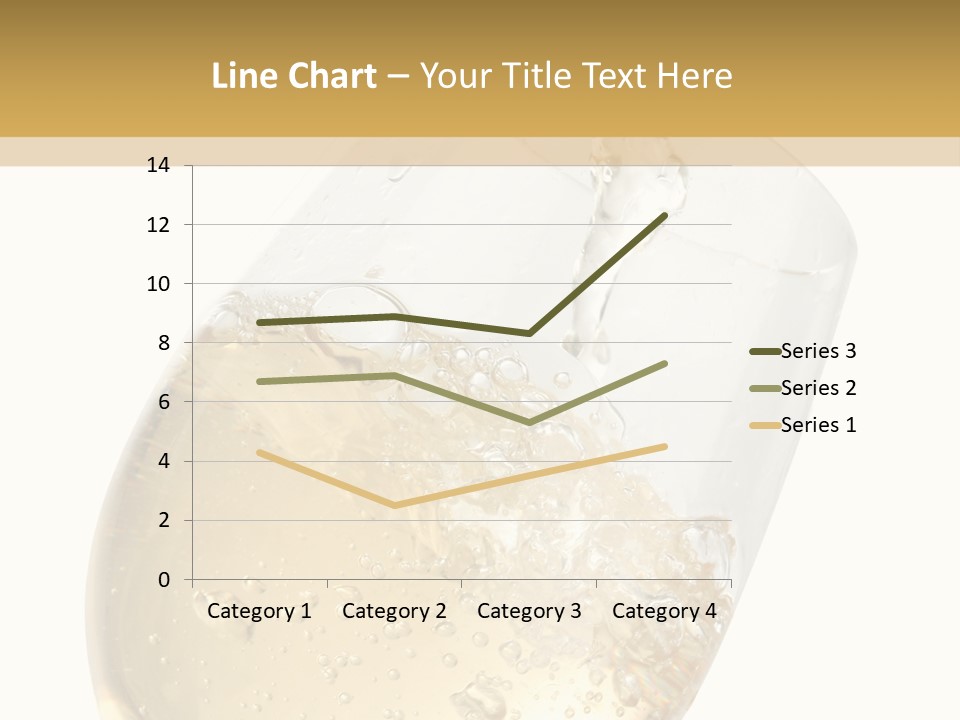 White Wine Splash Wineglass PowerPoint Template