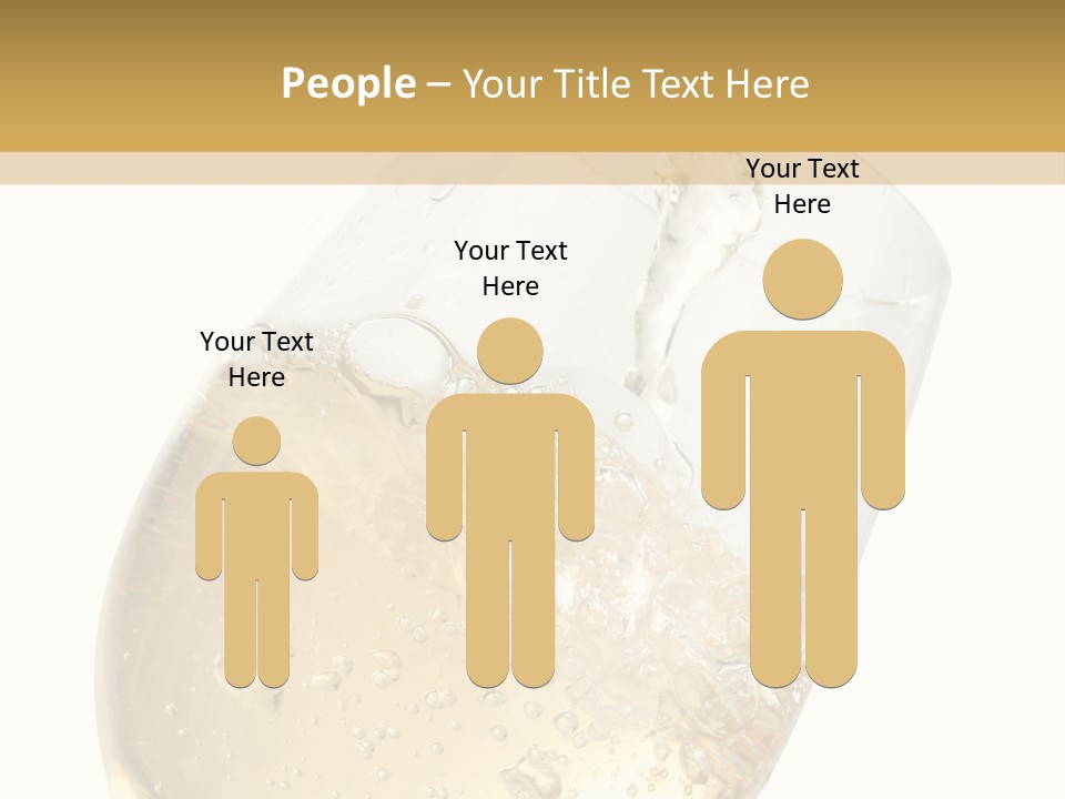 White Wine Splash Wineglass PowerPoint Template