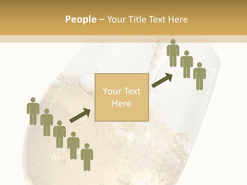 White Wine Splash Wineglass PowerPoint Template