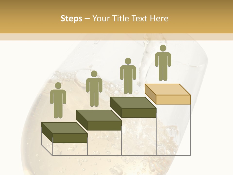 White Wine Splash Wineglass PowerPoint Template