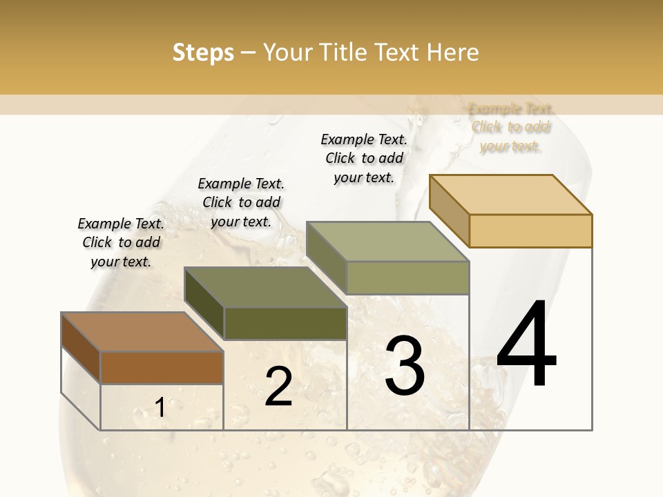 White Wine Splash Wineglass PowerPoint Template