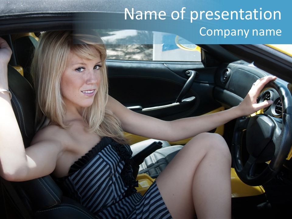 Woman Lady Interior PowerPoint Template