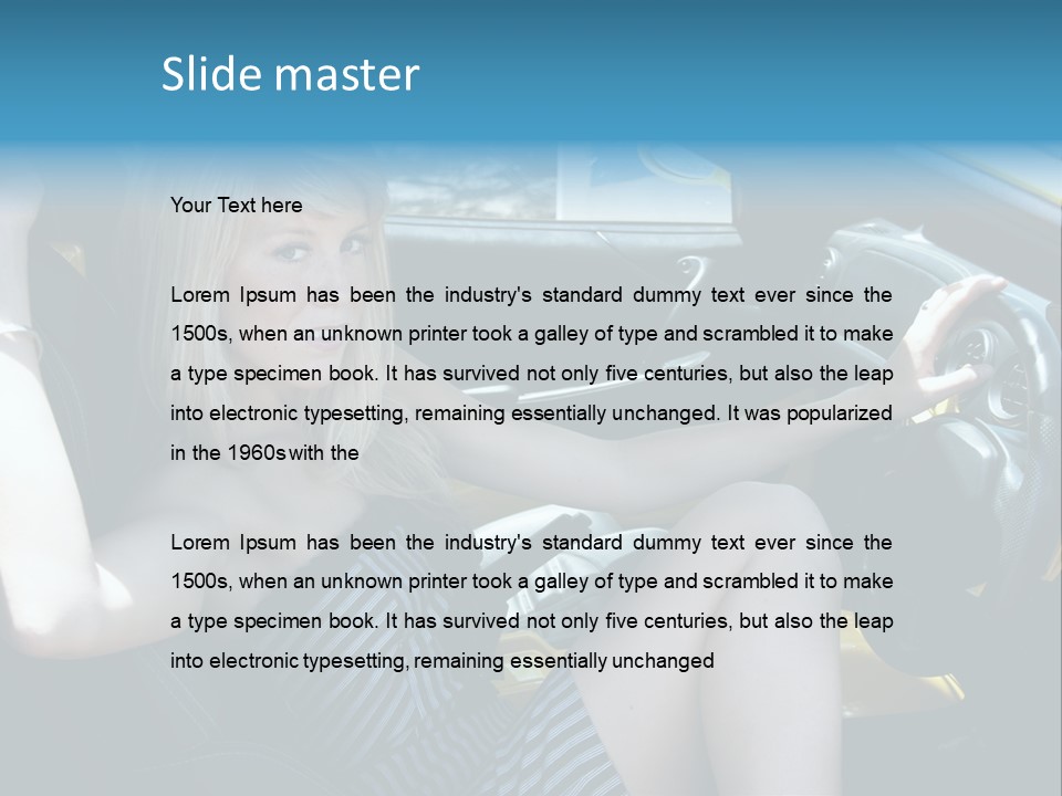 Woman Lady Interior PowerPoint Template