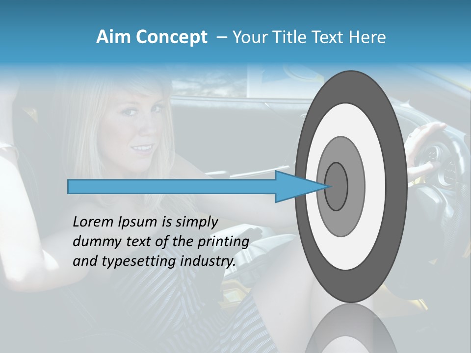 Woman Lady Interior PowerPoint Template