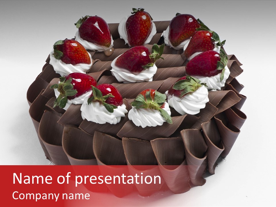 White Macro Icing PowerPoint Template