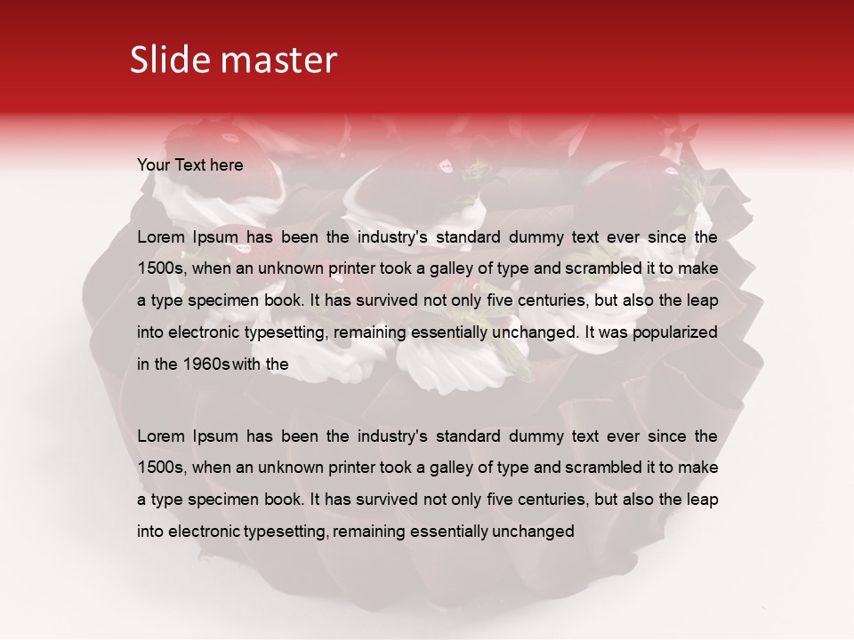 White Macro Icing PowerPoint Template