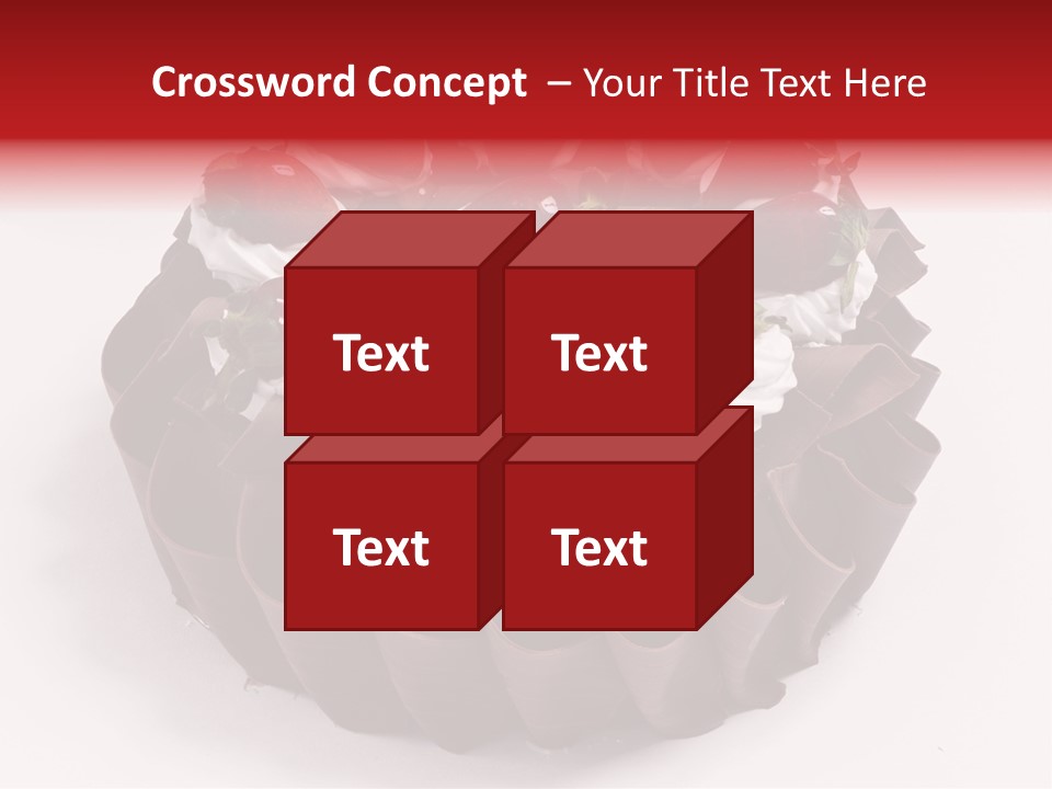 White Macro Icing PowerPoint Template