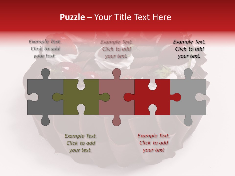 White Macro Icing PowerPoint Template