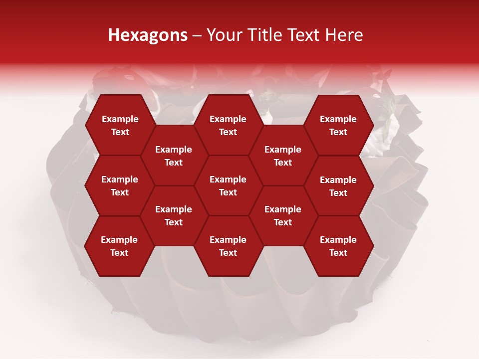 White Macro Icing PowerPoint Template