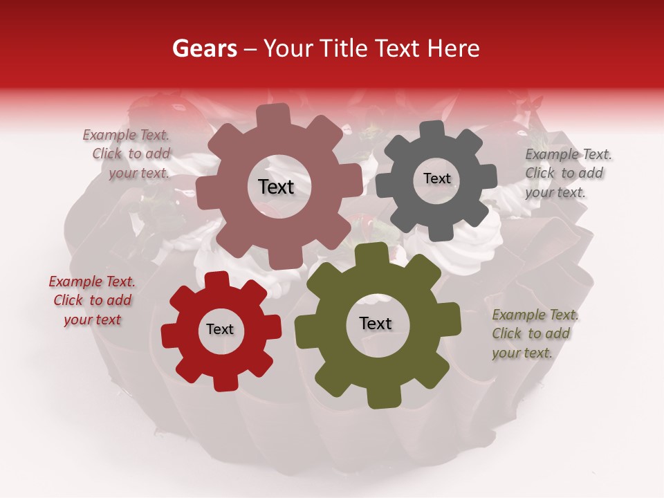 White Macro Icing PowerPoint Template