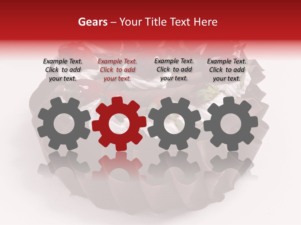 White Macro Icing PowerPoint Template