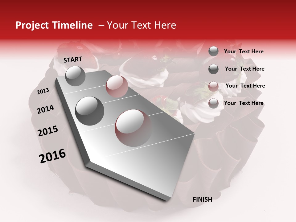 White Macro Icing PowerPoint Template