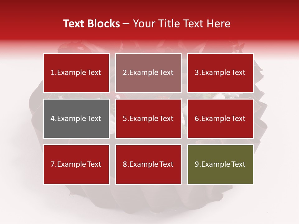 White Macro Icing PowerPoint Template