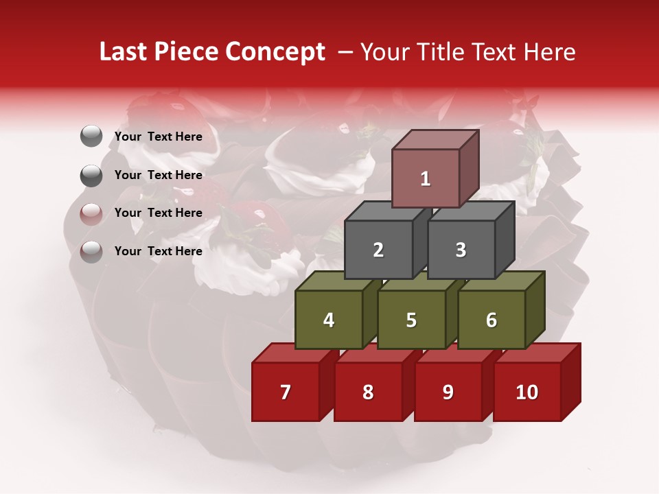 White Macro Icing PowerPoint Template