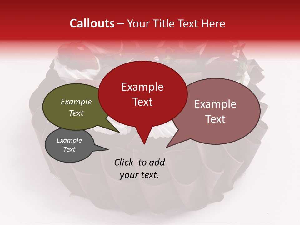White Macro Icing PowerPoint Template