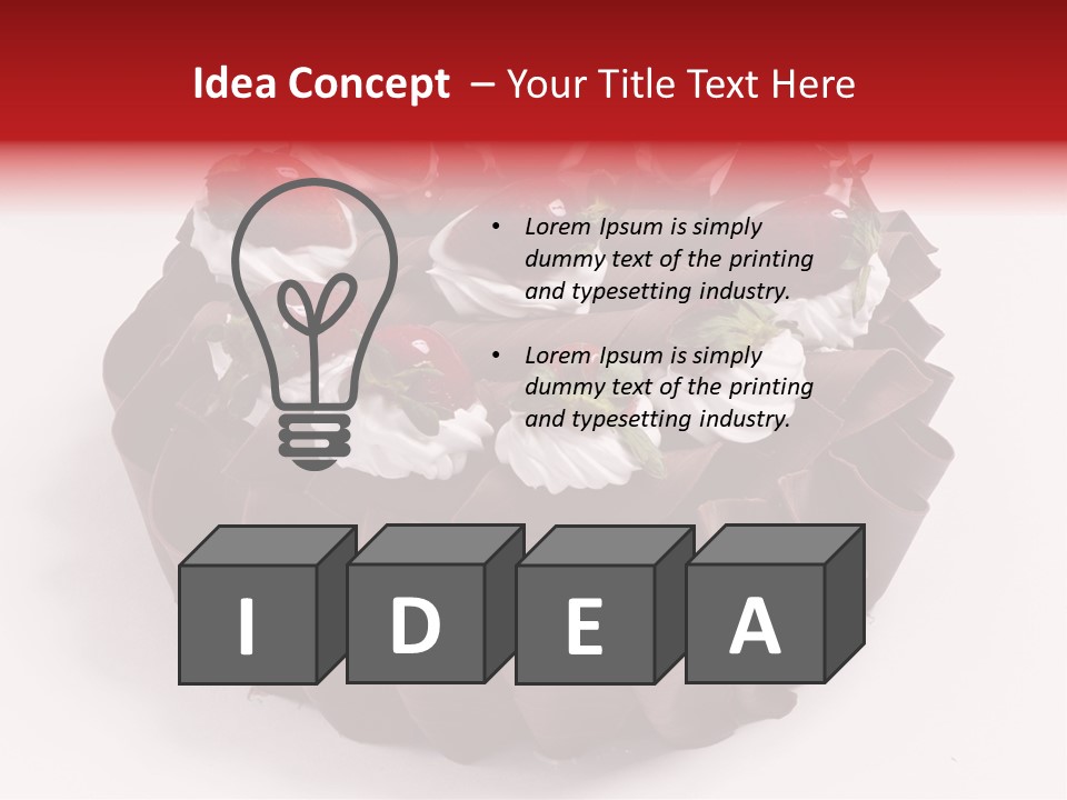 White Macro Icing PowerPoint Template