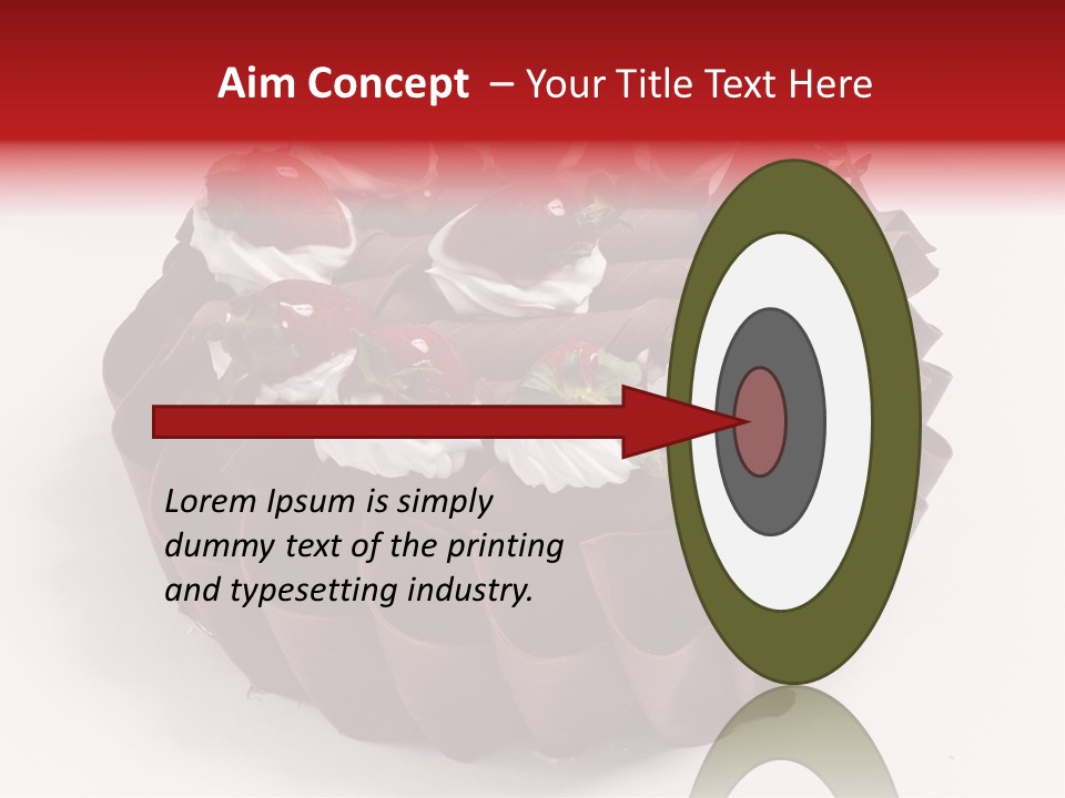 White Macro Icing PowerPoint Template