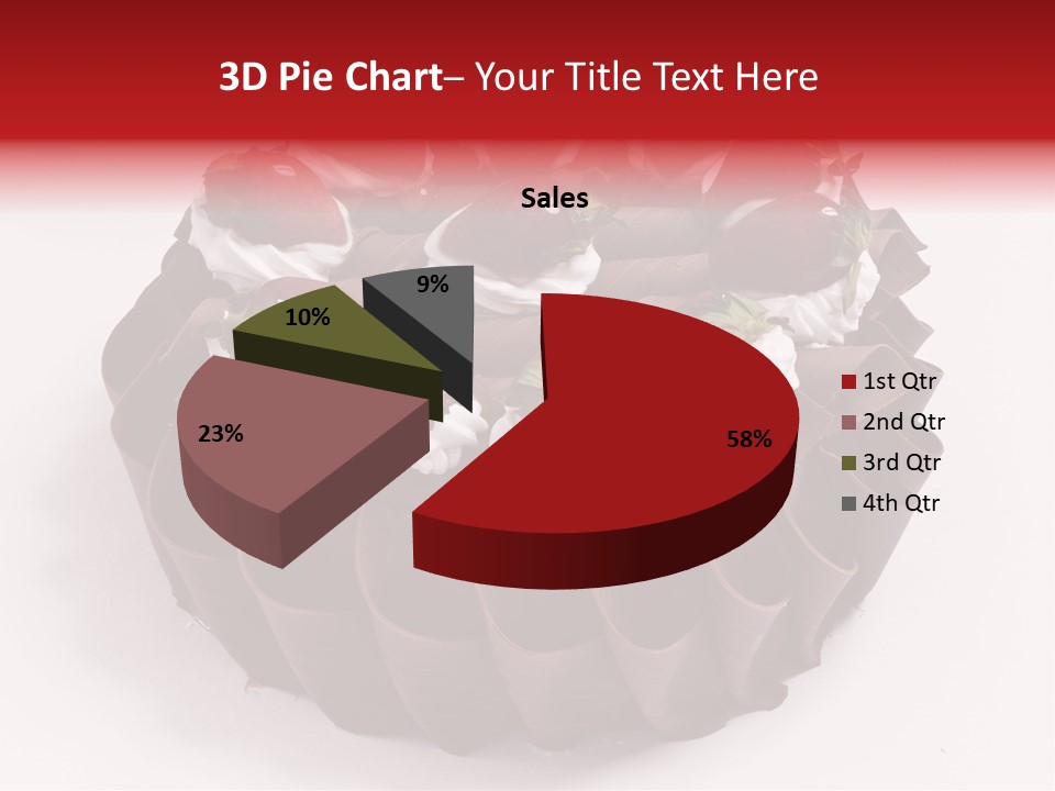 White Macro Icing PowerPoint Template