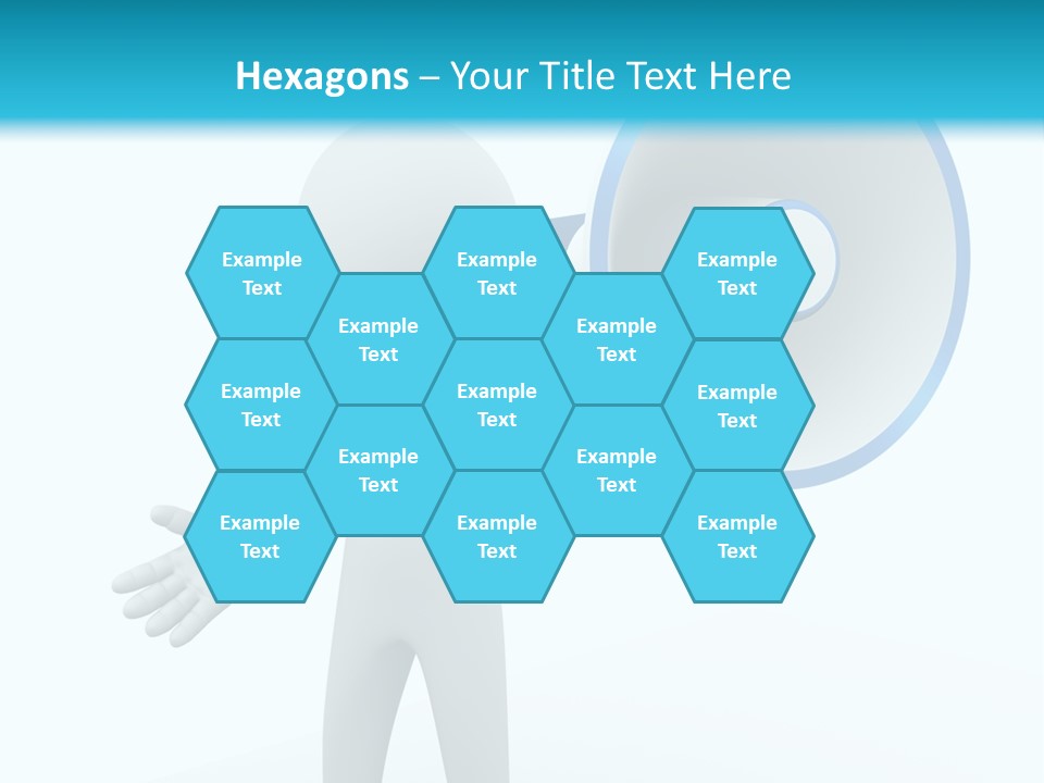 Man Blue Telling PowerPoint Template