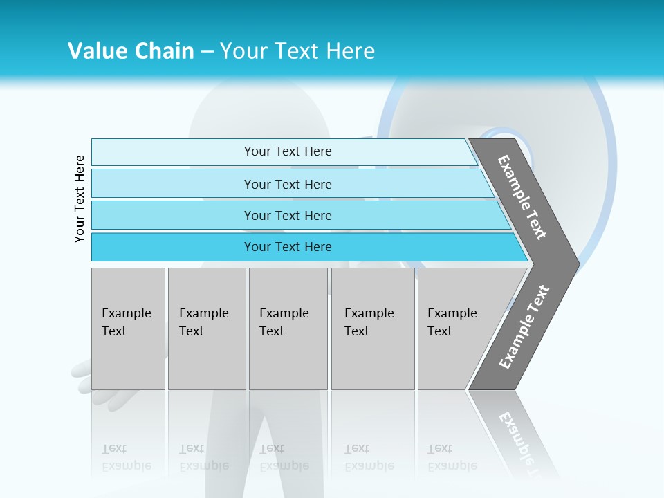 Man Blue Telling PowerPoint Template