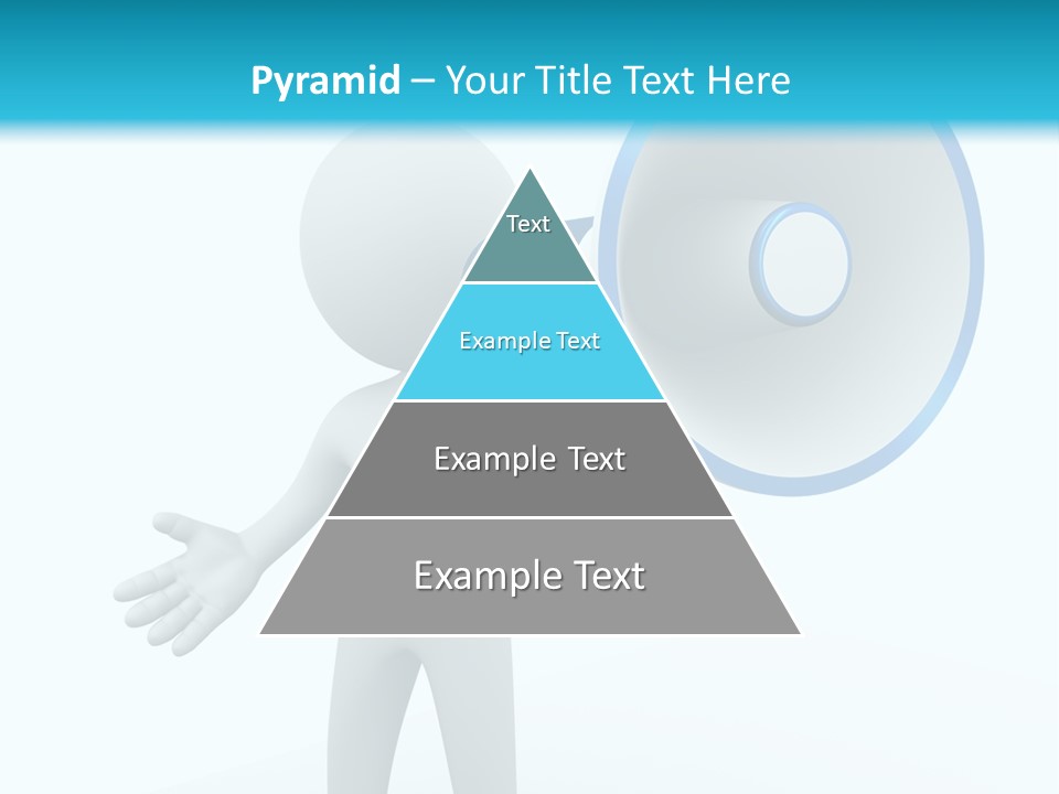 Man Blue Telling PowerPoint Template