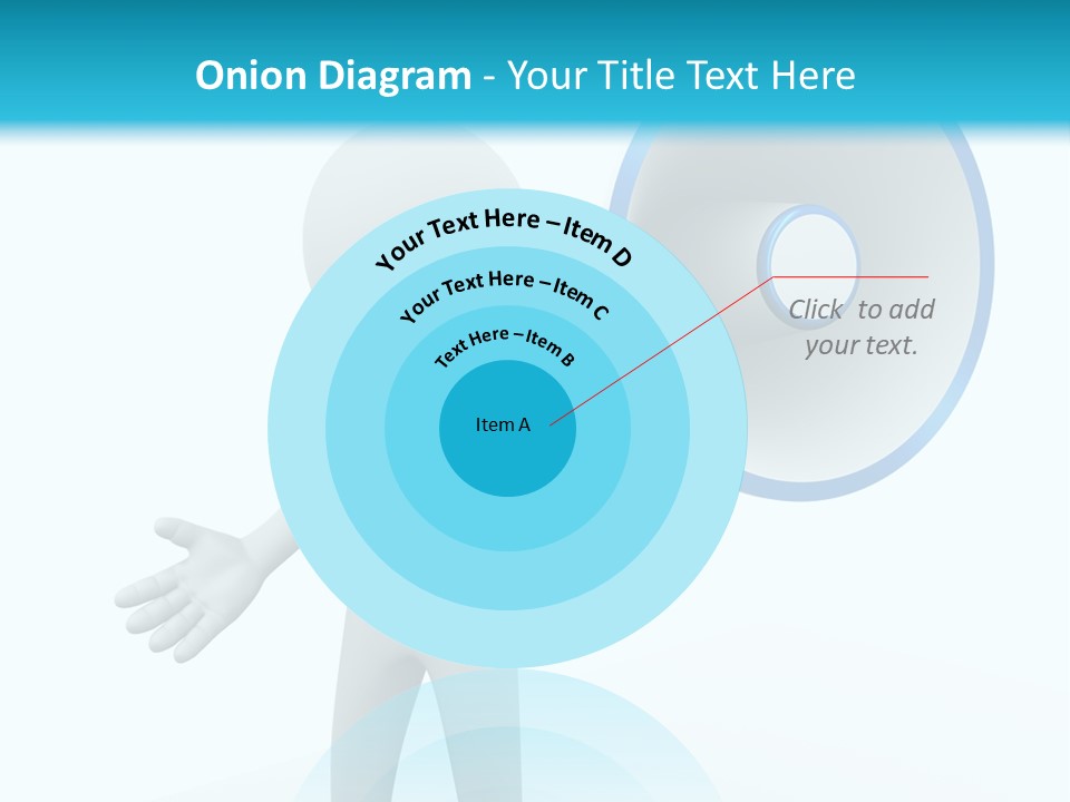 Man Blue Telling PowerPoint Template