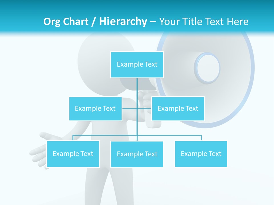 Man Blue Telling PowerPoint Template