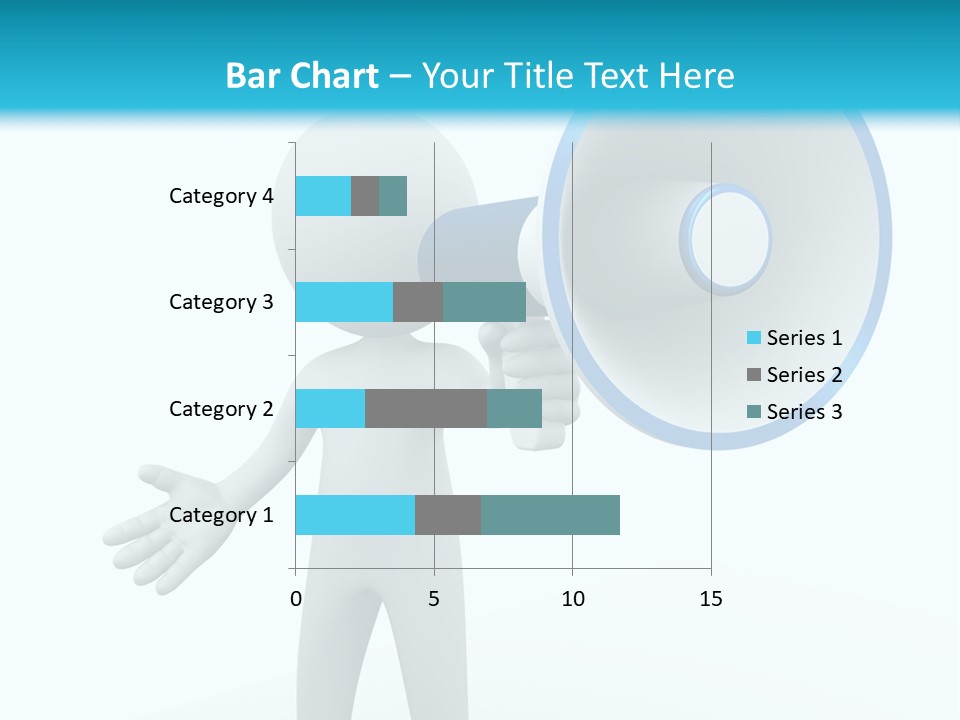 Man Blue Telling PowerPoint Template
