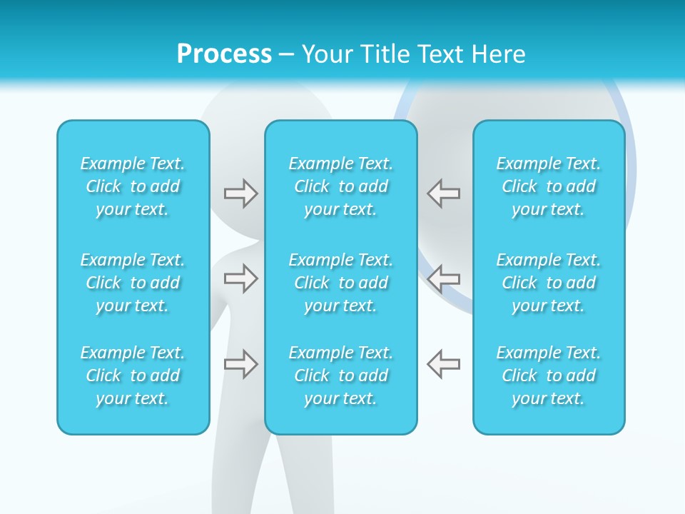 Man Blue Telling PowerPoint Template