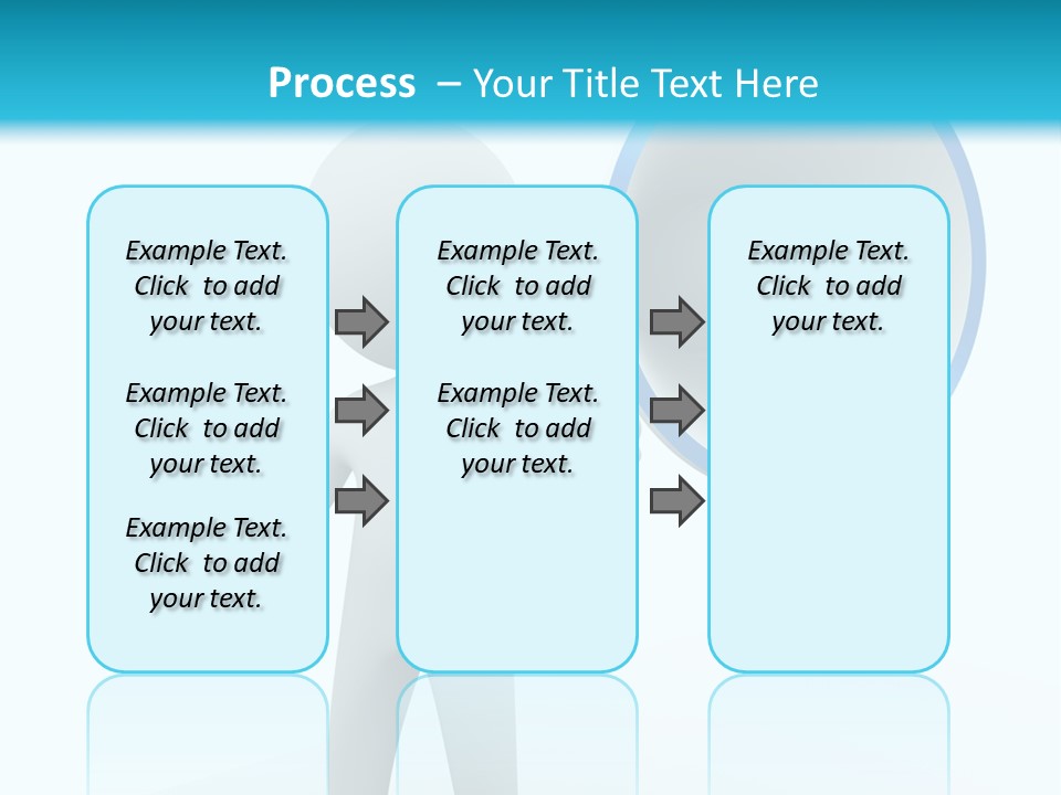Man Blue Telling PowerPoint Template