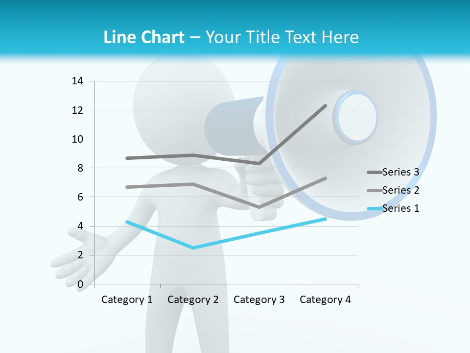Man Blue Telling PowerPoint Template