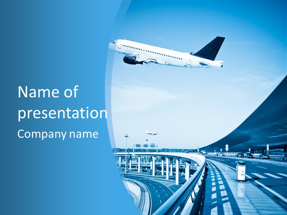 Traveler Aircraft Airline PowerPoint Template