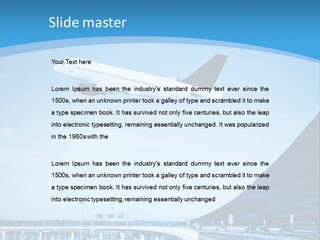 Traveler Aircraft Airline PowerPoint Template