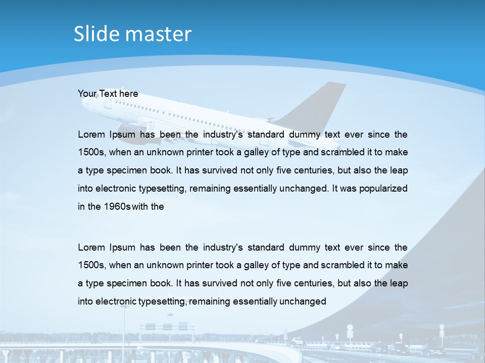 Traveler Aircraft Airline PowerPoint Template