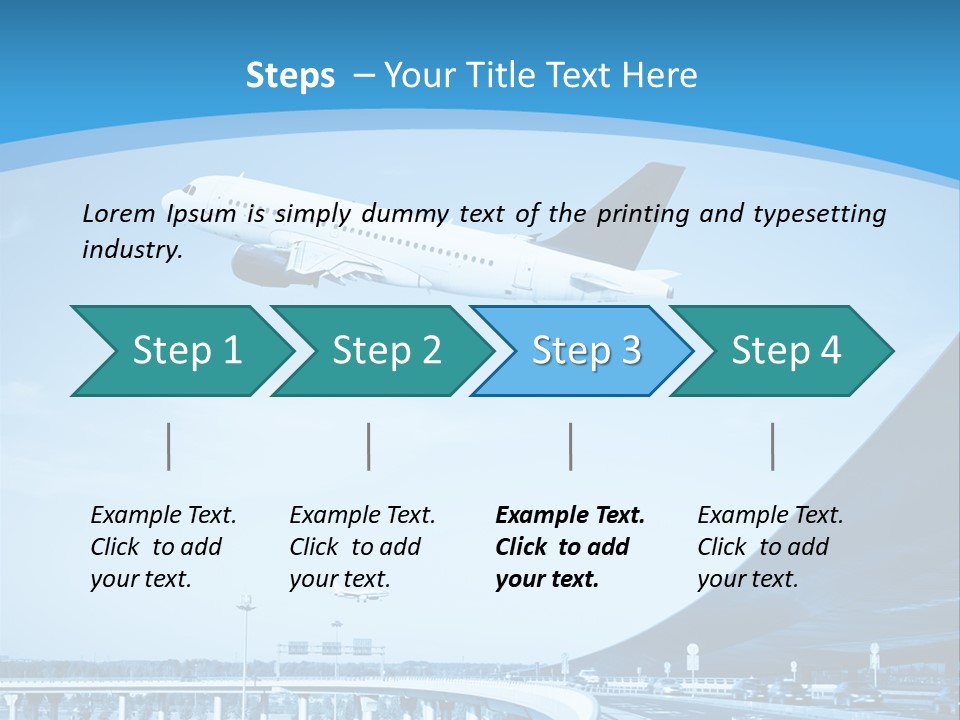 Traveler Aircraft Airline PowerPoint Template