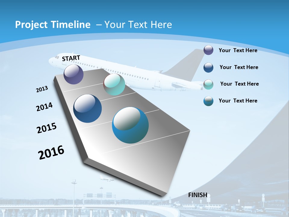 Traveler Aircraft Airline PowerPoint Template