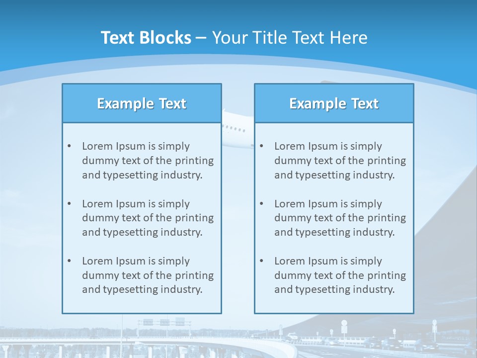 Traveler Aircraft Airline PowerPoint Template