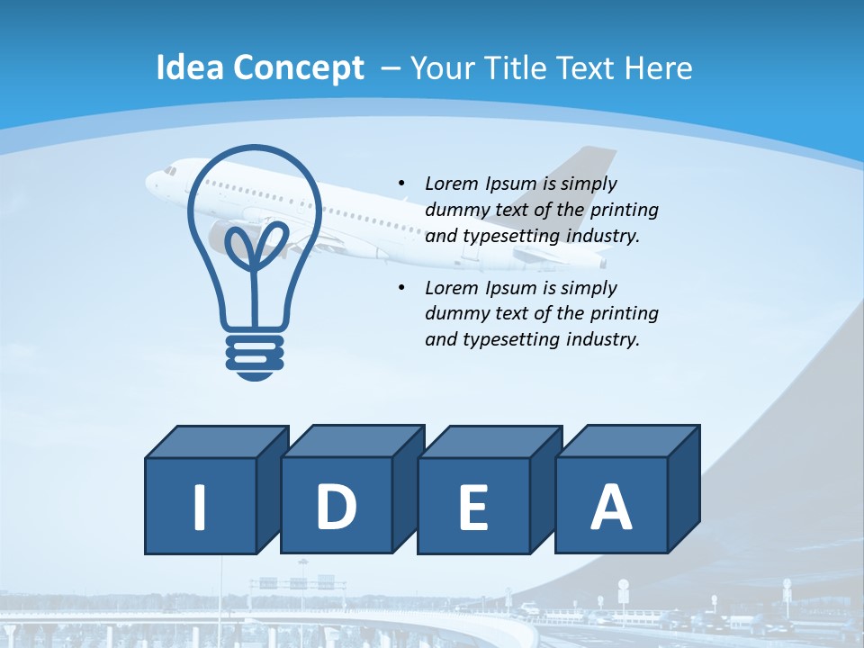 Traveler Aircraft Airline PowerPoint Template
