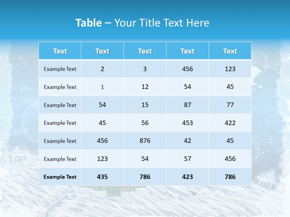 Tree Deer Sled PowerPoint Template