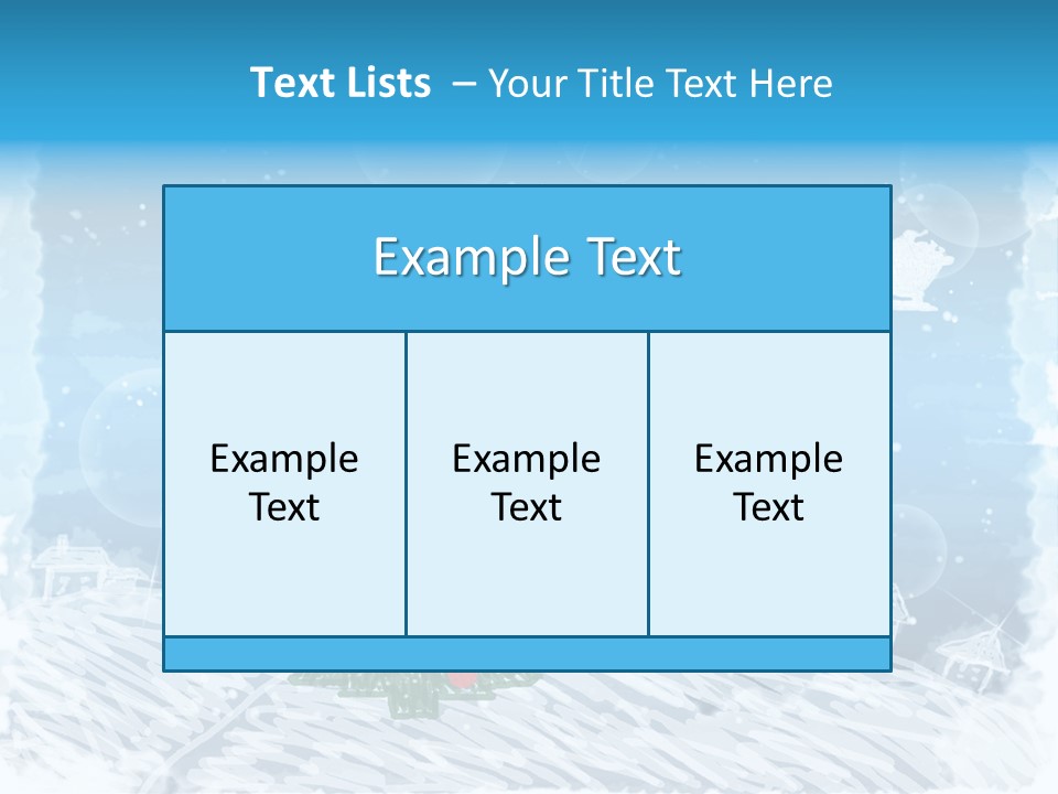 Tree Deer Sled PowerPoint Template
